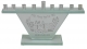 Glass Chanukiah with triangular shape